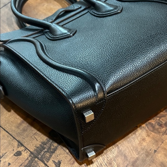 Celine Black Leather Tote Bag - Picture 9 of 11